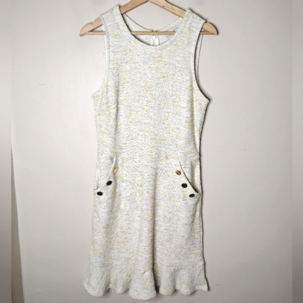 LOFT Sleeveless Drop Waist Dress With Pockets Size 4 NWT - Picture 2 of 12
